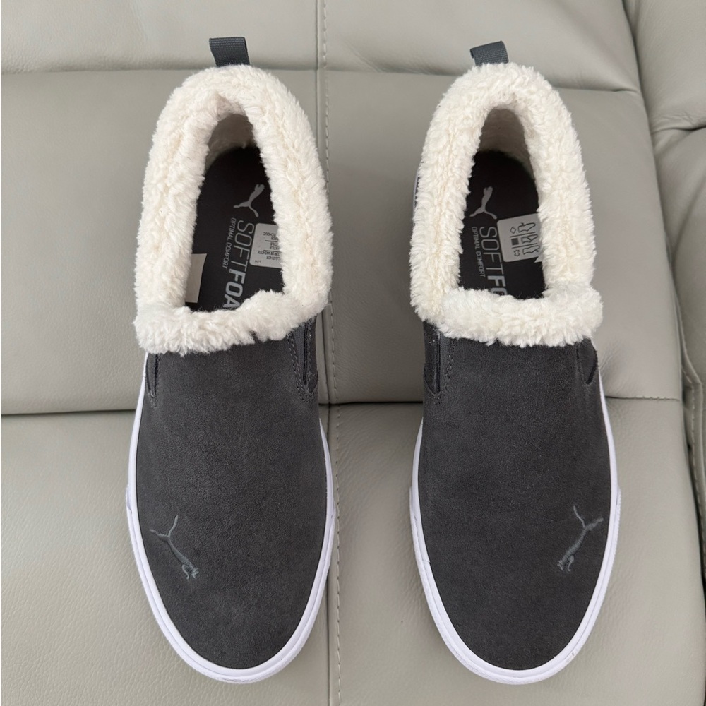 Puma SoftFoam Gray Shoes with White Lining